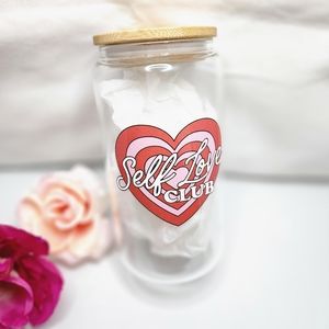 New handmade Self-love Glass cup